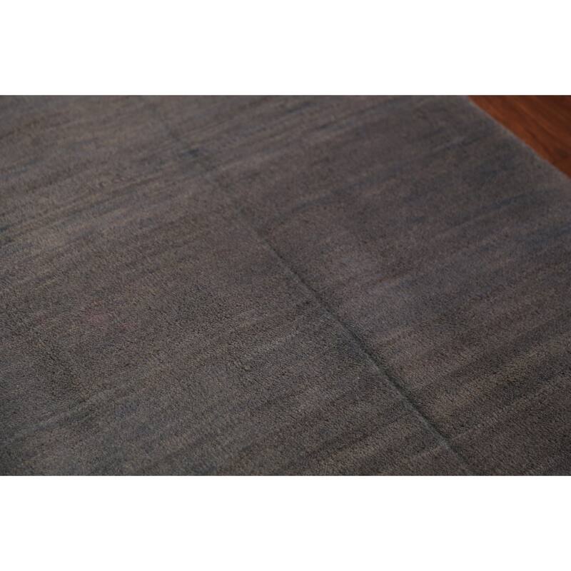 Modern Gabbeh Oriental Foyer Rug Hand-Knotted Wool Carpet - 3'4" x 5'0"