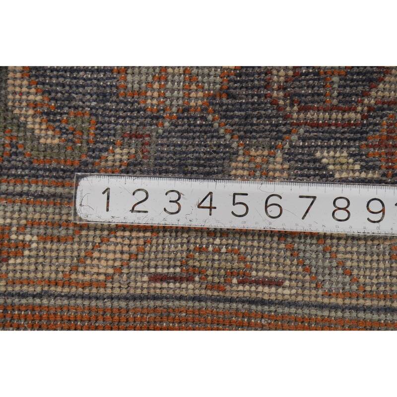 Hand Knotted Oriental 100% Wool Carpet Traditional Medallion Oranges & Rust Heriz (serapi) Area Rug - 11' 10'' X 9' 2''