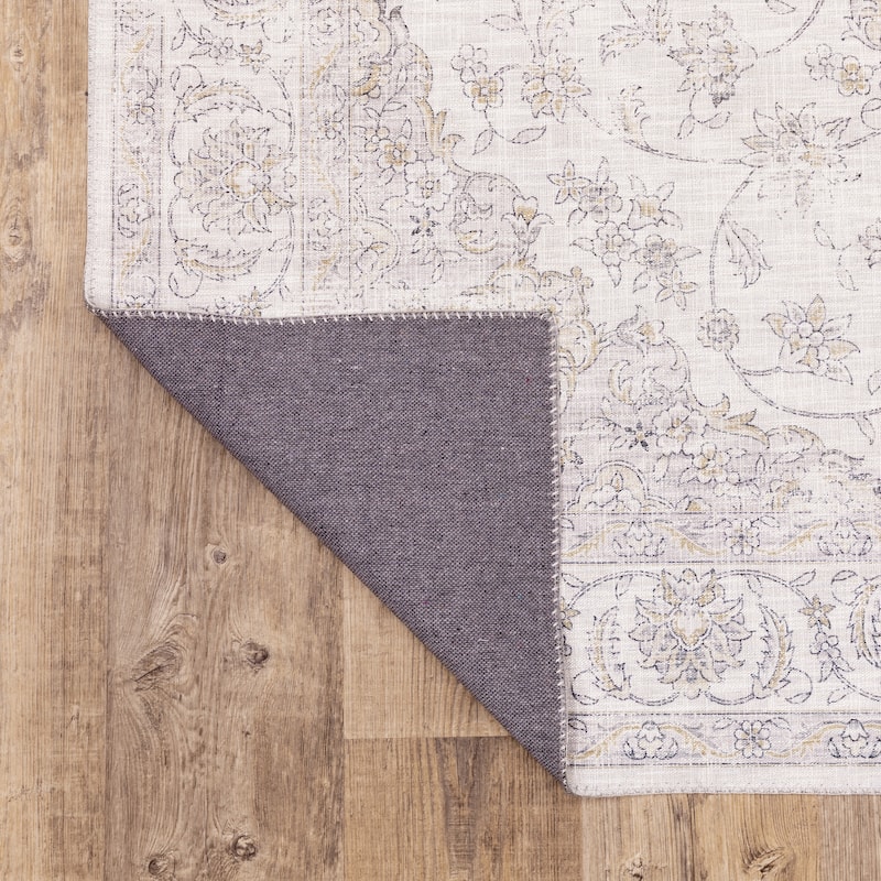 Vista Home Montreux Vintage Traditional Beige/Cream Area Rug