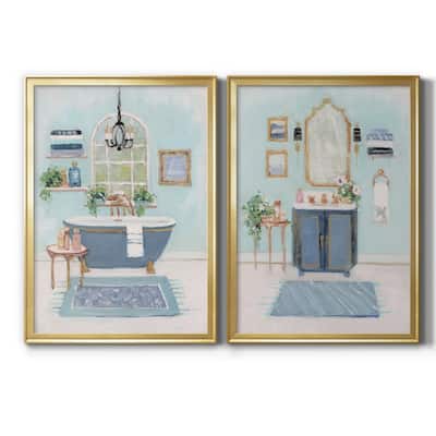 Blue Bath I Premium Framed Print - Ready to Hang - Multi-Color