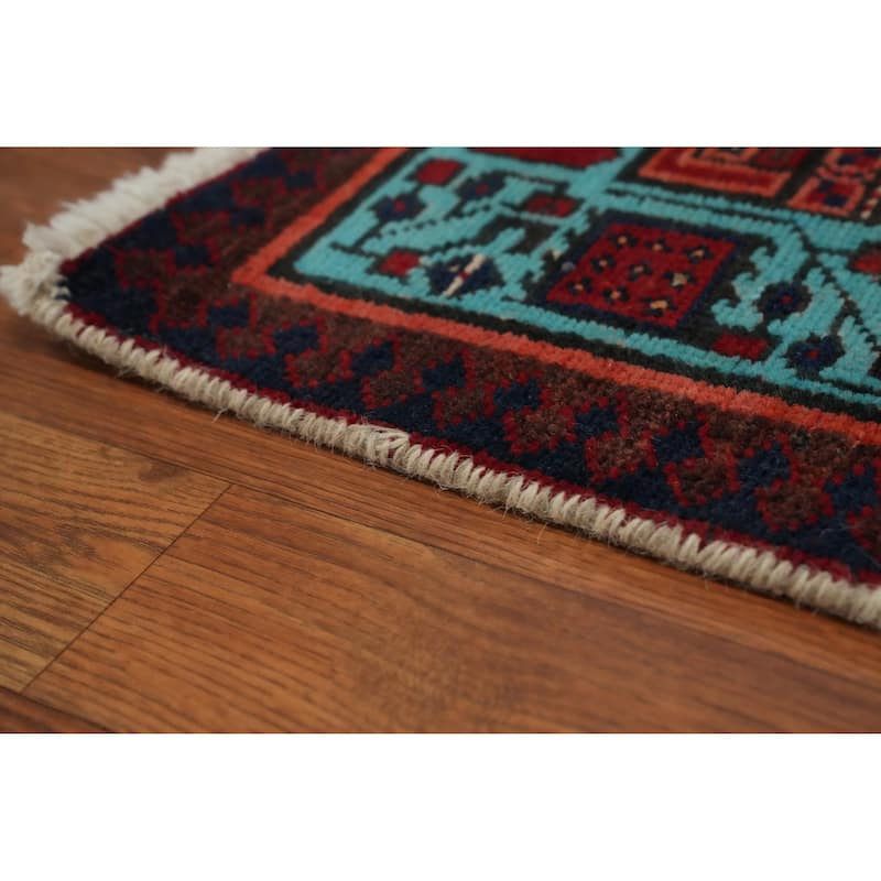 Hand Knotted Oriental 100% Wool Carpet Traditional Tribal Beige & Ivories Ardebil Runner Rug - 11' 11'' X 3' 3''