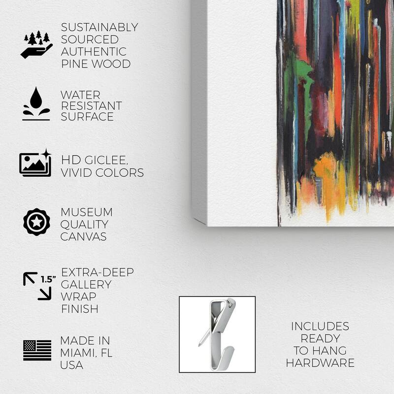 Wynwood Studio Canvas Abstract Doll Memories - Mystical Harmonies Black and Modern & Contemporary Wall Art Canvas Print
