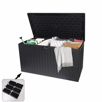 Outdoor Storage Box with Hydraulic Lid & Table Design