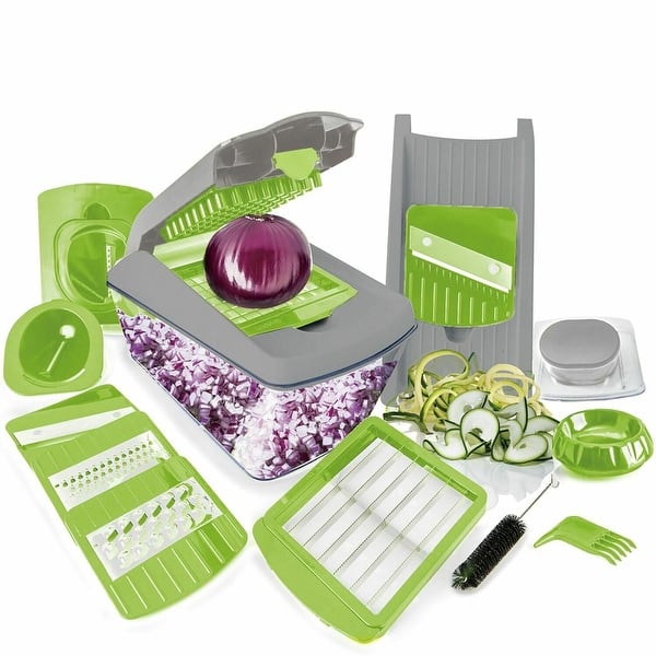 13 in 1 Vegetable Slicer Cutter Chopper Dicer Veggie Fruit Kitchen Tool+8  Blades - SIZE - Bed Bath & Beyond - 18800385