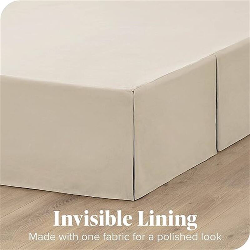 Pleated bed skirt