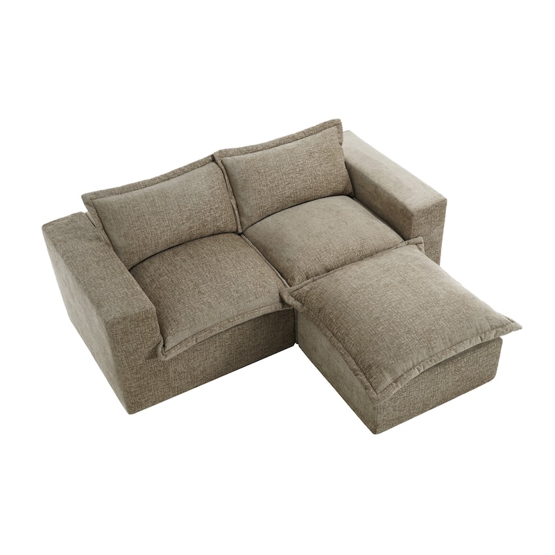 Comfy Cloud Couch Plush Modular Sectional Sofa For Living Room