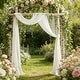 preview thumbnail 13 of 12, Garvee 3 Panels Wedding Arch Draping Fabric, 2.5x19.5 ft Chiffon Draping Fabric, for Ceremony Reception Bridal Shower