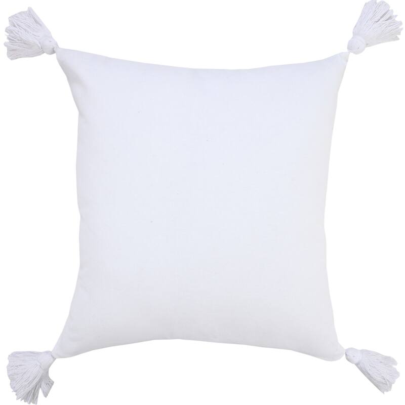 HomeRoots 20" X 20" Light Gray And White 100% Cotton Striped Zippered Pillow
