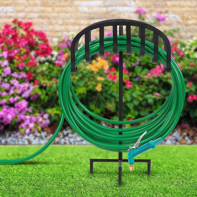 Liberty Garden Manger Style Metal Garden Hose Stand - 8' x 10'