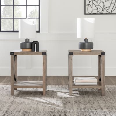 Middlebrook Kujawa 18-inch X-side Accent Table (Set of 2)