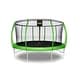 preview thumbnail 1 of 5, Machrus Moxie Pumpkin-Shaped Outdoor Trampoline Set with Premium Top-Ring Frame Safety Enclosure, 15 FT - Green Apple - 15 FT Kids - 15 FT