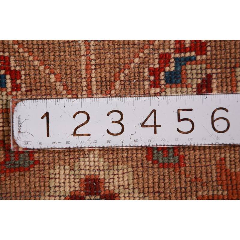 Brown Kazak Oriental Foyer Rug Hand-Knotted Wool Carpet - 2'0"x 3'0"