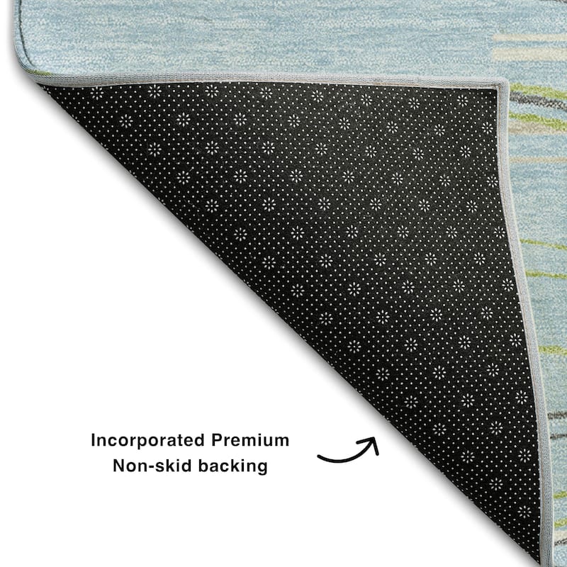 Premium Washable Super Soft Solid Landscape Mayfield Rug