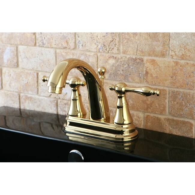 Kingston Brass Normandy Centerset Bathroom Faucet with Brass Pop-Up