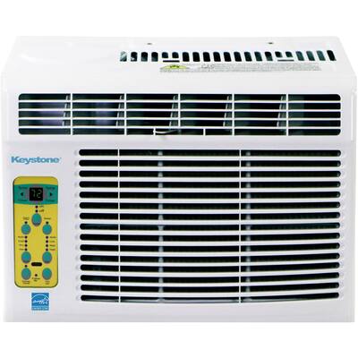 Keystone Energy Star 6,000 BTU Window-Mounted Air Conditioner with Follow Me LCD Remote Control