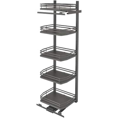 Rev-A-Shelf 5374 Series 5 Shelf Swing Out Pantry Organizer for 18 Inch