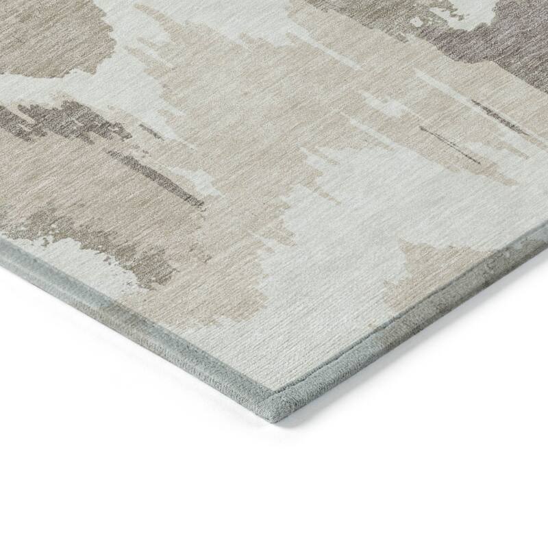 HomeRoots Abstract Transitional Rectangle Outdoor Rug