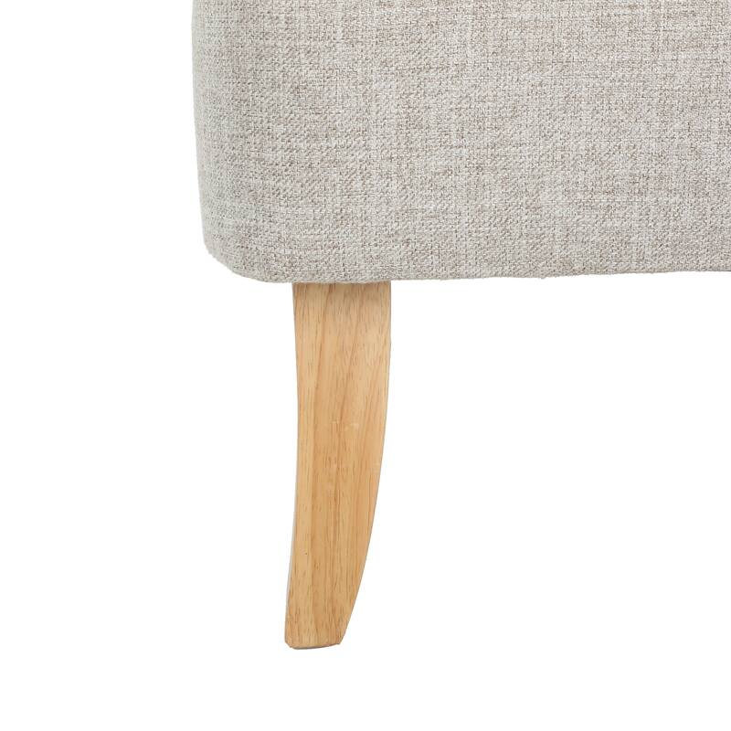 Mid-Century Modern Loveseat with Flared Wood Legs, Sofa Couch for Living Room, Fade-Resistant Accent Sofa for Bedroom or Foyer