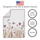 preview thumbnail 4 of 4, Sweet Jojo Designs Boho Floral Garden Flower Girl 4p Nursery Crib Bedding Set Purple Watercolor Bohemian Farmhouse Shabby Fringe