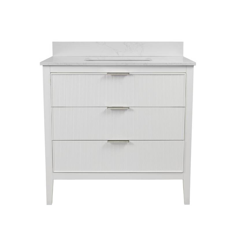 Evelyn 36-inch Vanity with Engineered Marble Top