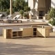 preview thumbnail 27 of 93, 100% Solid Wood Outdoor Kitchen Cabinet Set, Modular Patio BBQ Island Sideboard Buffet Pantry