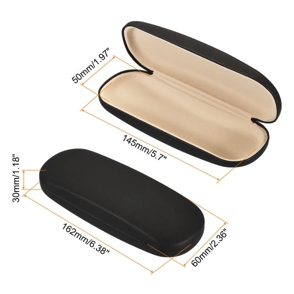 Glasses Case Hard Shell, 2 Pack Eyeglass Case Hard for Women  display picture 3