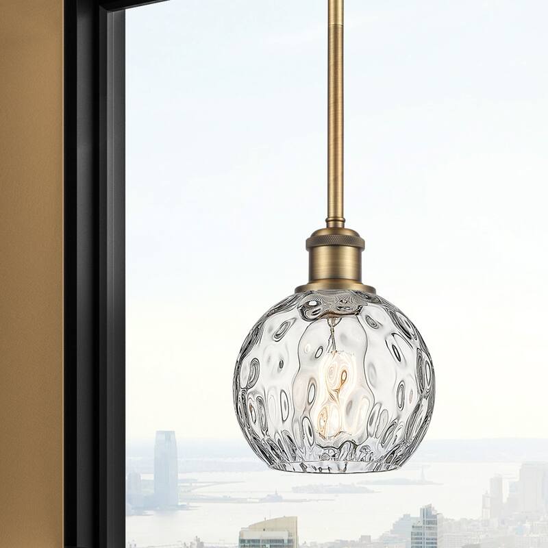Innovations Lighting Athens Water Glass 1 Light 6" Mini Pendant