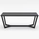 preview thumbnail 1 of 10, Strata Orion Coffee Table Wood Top Metal Base Modern Accent Table Black