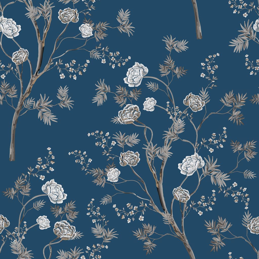 Exotic Chinoiserie Removable Wallpaper - 24'' inch x 10'ft