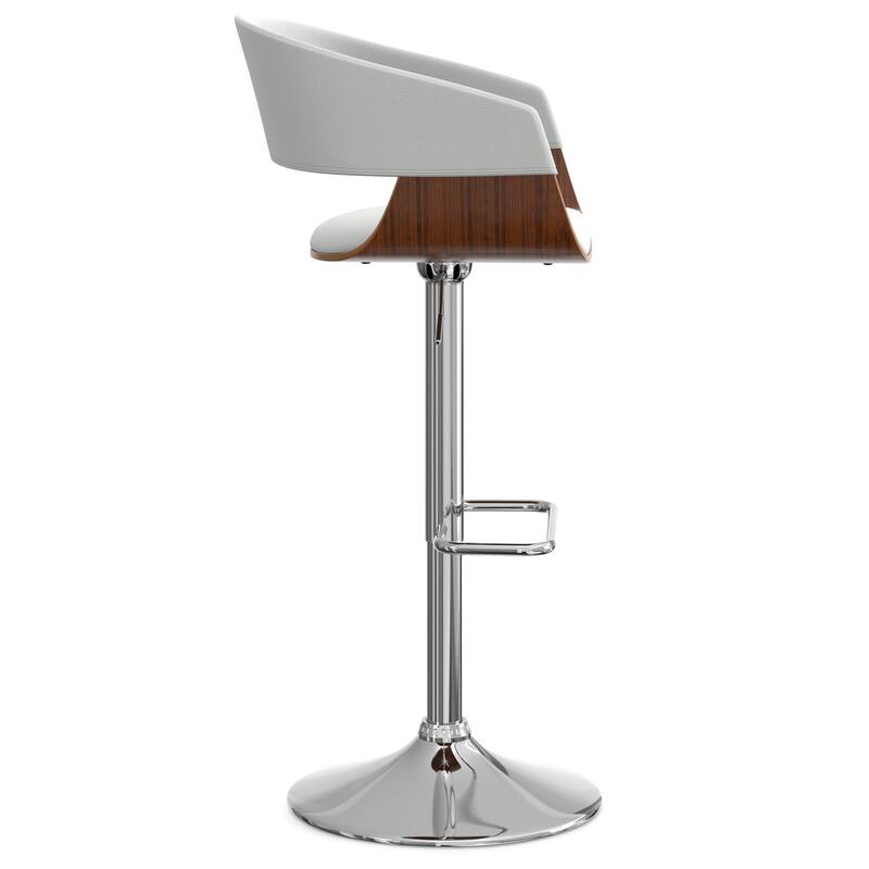 WYNDENHALL Calinda Mid Century Modern 33 inch Adjustable Swivel Bar Stool
