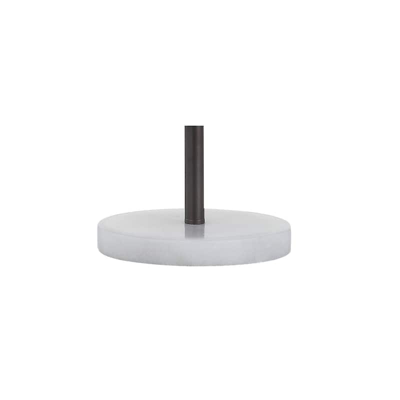 Ana Caged 26.5" Edison Bulb Metal/Marble Modern LED Table Lamp, Oil Rubbed Bronze by JONATHAN Y