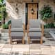 Option Brown Wicker Gray Cushion