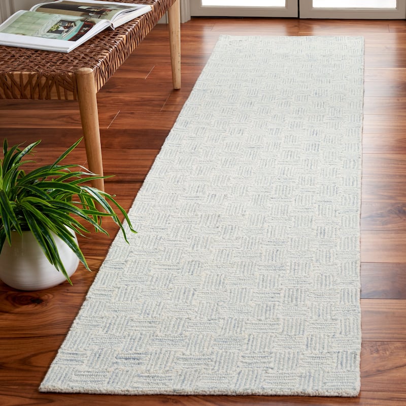 SAFAVIEH Handmade Micro-Loop Courteney Transitional Wool Rug