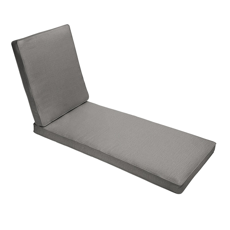 Sorra Home Indoor/Outdoor Corded Chaise Lounge Chair Cushion