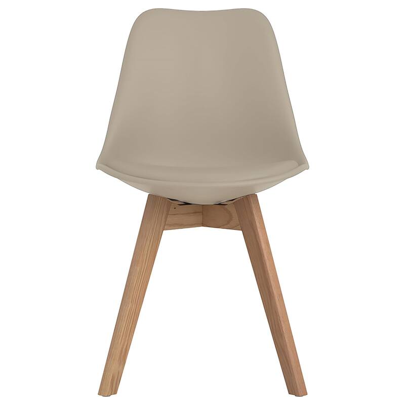 Padded Side Chair,Dining Chair with Wooden Legs (Set of 2)