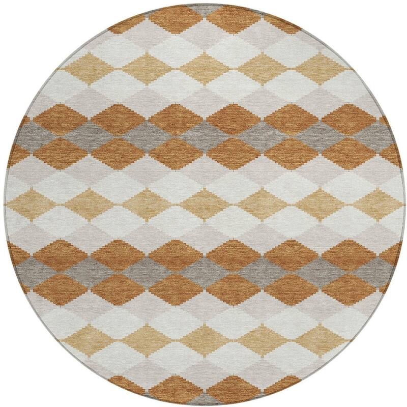 HomeRoots Geometric Transitional Rectangle Outdoor Rug