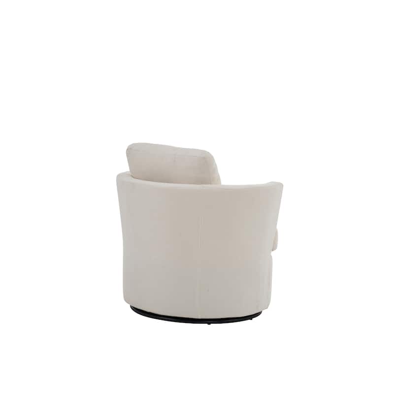 29.5" Polyester Swivel Arm Chair