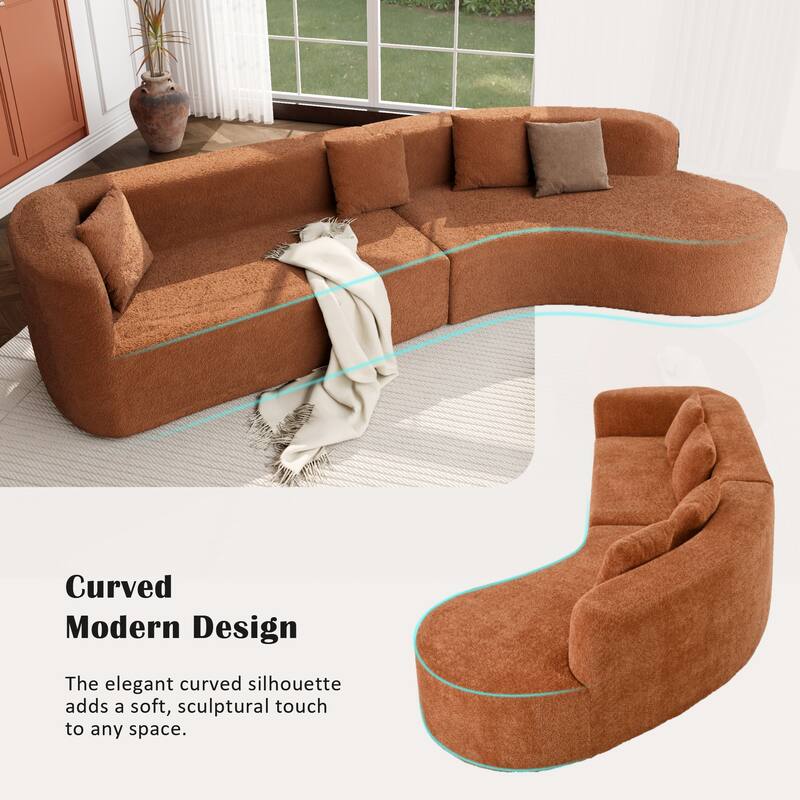 Merax Modern Large 2-Piece Sectional Sofa