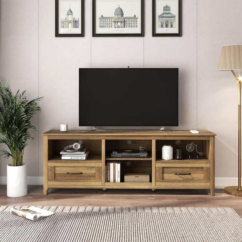 WESOME 70in TV Stand Home Cabinet with Drawers/Shelves/Doors for Living Room Bedroom - 70inch