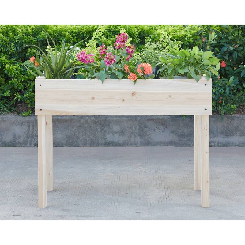 Raised Garden Bed, Elevated Planter Box for Patio, Backyard