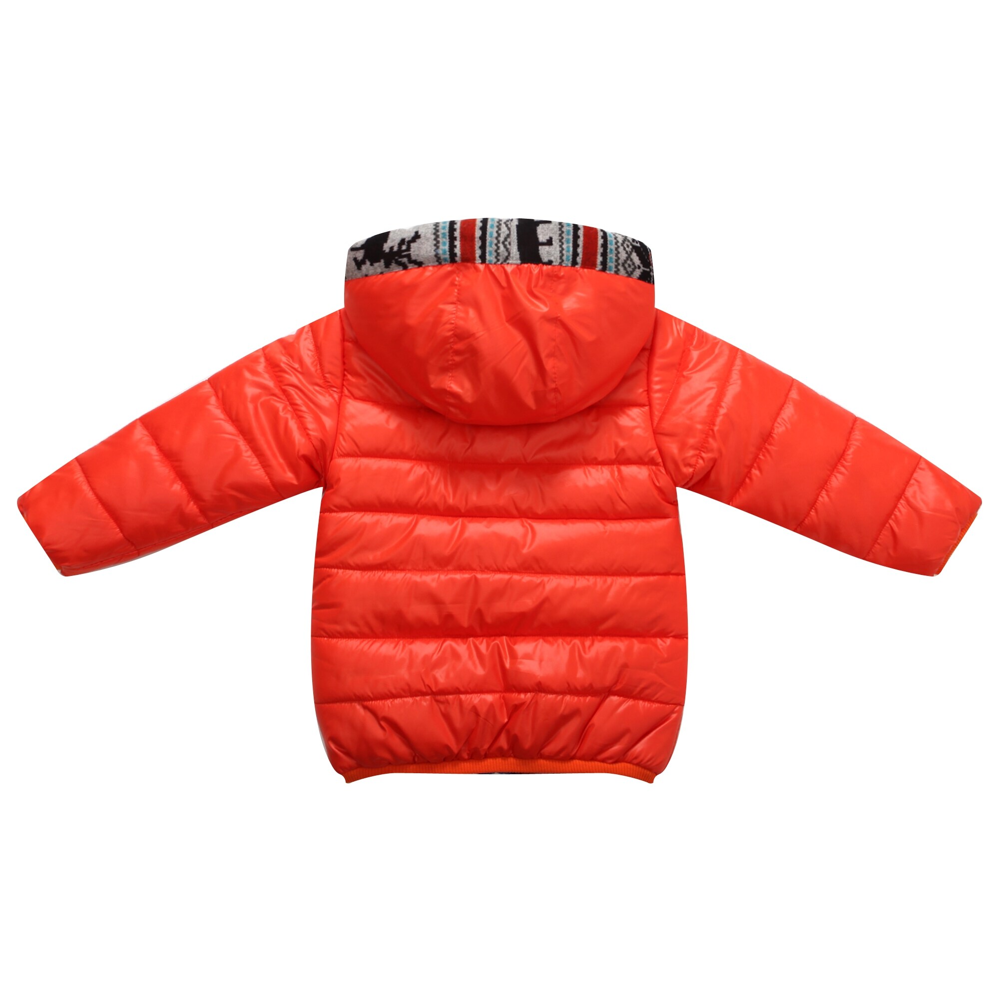 Shop Richie House Boys Red Padded Winter Jacket With Snowboarder
