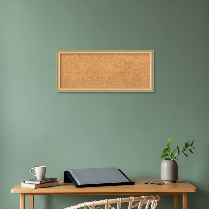 Florence Framed Natural Corkboard Bulletin Board