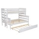 preview thumbnail 23 of 33, Wood Twin over Full Bunk Bed with Twin Size Trundle