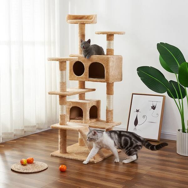 slide 1 of 10, Kittens Multi-Level Cat Tree Cat Condo with Scratching Posts