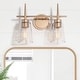 preview thumbnail 22 of 24, Modern 4/3/2-Light Farmhouse Linear Bathroom Vanity Lights Dimmable Wall Sconces with Clear Glass Shade