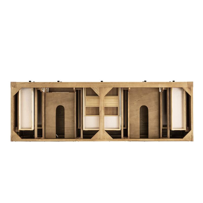 James Martin Vanities Breckenridge 72" Double Vanity, Light Natural Oak