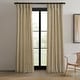 preview thumbnail 4 of 70, Exclusive Fabrics Raw Linen Weave Light Filtering Curtains for Bedroom & Living Room Curtains Pair - 2 Panel Drapes 50 X 108 - Tan