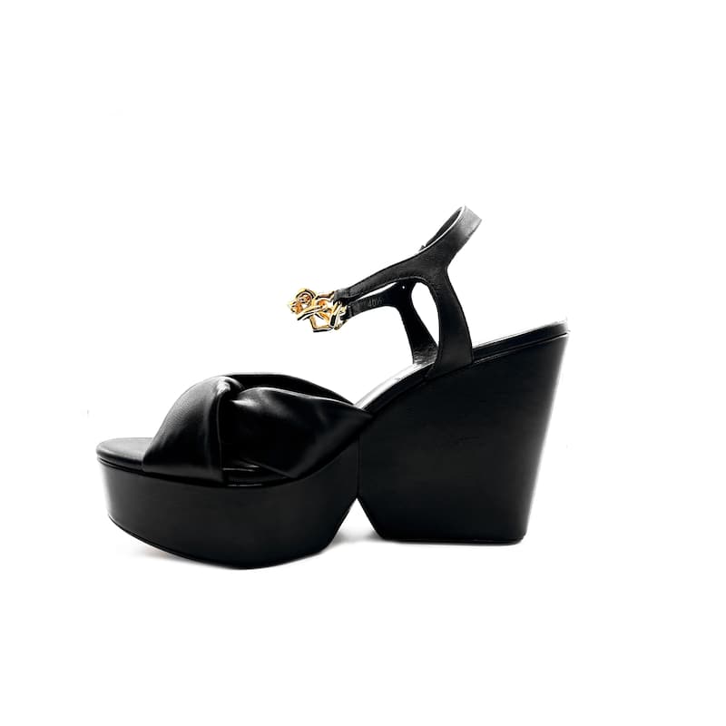 Clergerie Deary Leather Platform Heel