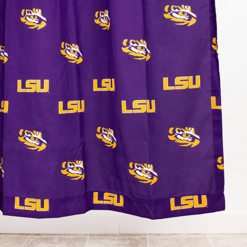 LSU Tigers Printed Shower Curtain Cover - 70" x 72"