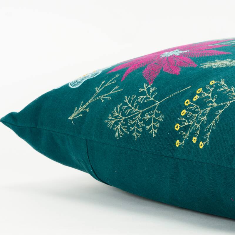 Rizzy Home Seasonal Botanicals Throw Pillow Cover